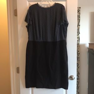 Loft polka dot top dress